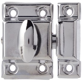 Merriway BH02199 Cupboard Cabinet Turn Catch Latch, Chrome Plated 45mm (1.3/4 inch)
