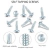 Enclosed Trailer Self-Tapping Screws #10 x 3/4" Zinc-Plated Self-Drilling Metal,