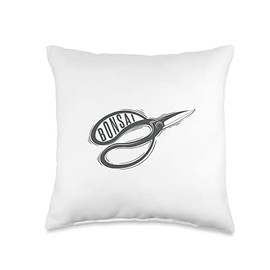 Bonsai Scissors Garden Art Japan Throw Pillow