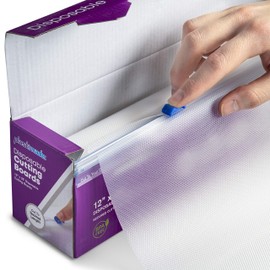 Plastimade Disposable Plastic Cutting Board | Easy To Use Flexible Cutting Board Sheets With Built In Sliding Cutter | For Thanksgiving Cooking Prep, Commercial, Traveling, Tailgating, Camping,