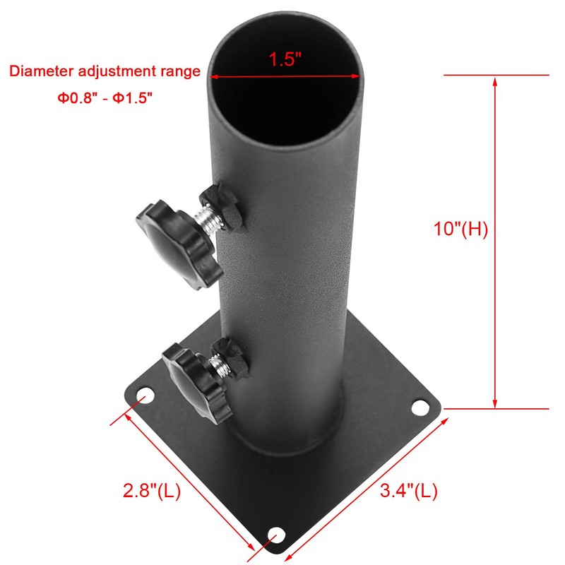 VANROUG Patio Umbrella Base Heavy Duty Umbrella Holder Outdoor Umbrella