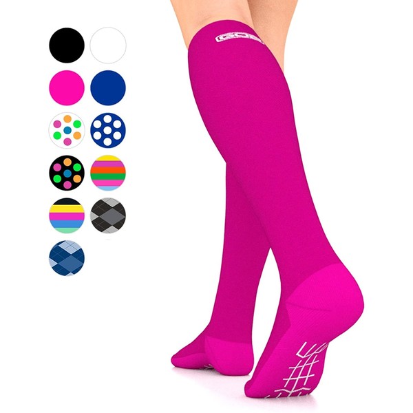 Go2 Compression Socks for Men Women Nurses Runners| Medium Compression Stockings