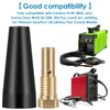 Abizarch 15Pcs MIG Welding Kit Flux Core Gasless Nozzle 0.8/0.9mm