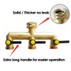 HQMPC Hose Splitter Garden Hose 3 Way Valve Brass Hose
