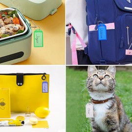 Key Fob Can Be Writed, Pack of 30 Key Rings for Labelling, 6 Colours, Key Tags with Extra Labels, Key Tags for Suitcases, Pets, Key Bags