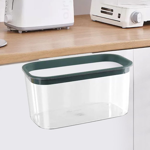ASelected 3.4L Hanging Trash Can Clear Wall-Mounted Trash Can Under