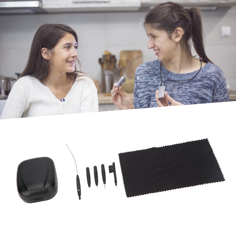 8pcs Hearing Amplifier Cleaning Kit Portable Hearing Amplifier Cleaning Tool