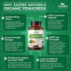 Zazzee USDA Organic Fenugreek 30:1 Extract, 6000 mg Strength, 120