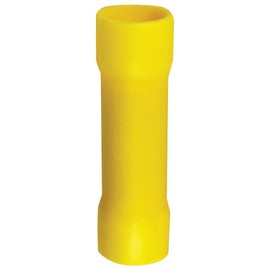 INSTALL BAY YVBC4 Vinyl Butt Connectors (Yellow, 4 Gauge, 25 pk) Accessories Electronics