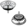 2 Pcs Kitchen Sink Strainer,Sink Drain Stopper,Stainless Steel Kitchen Sink