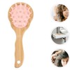 FOMIYES 2pcs Handle Scalp Massaging Brush for Women Soft Bristles