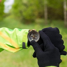 Watch Band Compass,Portable Survival Watch Watchband Compass | Glow-in-The-Dark Wrist Compass for Outdoor Enthusiasts