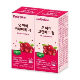 Daily One 오 마이 크랜베리 정 요로건강 500mg X 90정 2통 Oh My Cranberry Joint Health 500mg X 90 Tablets 2 Bottles