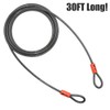 BV Heavy-Duty 30FT Security Cable with Loops - 10mm (3/8