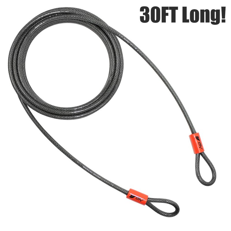BV Heavy-Duty 30FT Security Cable with Loops - 10mm (3/8