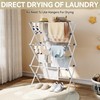 APEXCHASER Clothes Drying Rack, Foldable & Extendable Laundry Rack with
