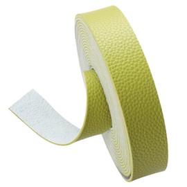 Picheng Faux Leather Strap 1 Inches Wide Lychee Texture Leather Straps for Crafts, 200 Inches Long Faux Leather Strips for DIY Crafts Projects,Leather Belt Strip (Light Green)