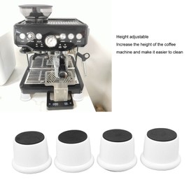 4 Pack White Adjustable Furniture Riser, ABS Adjustable Bed Furniture Risers, Heavy Round Bed Risers Wear Resistant Non Slipfurniture, Sofa, Table, Chair, Cabinet, Armchair (White)