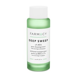 Farmacy Farmacy 2% Salicylic Acid Toner for Face - Deep Sweep Gentle BHA Exfoliant for Oily Skin - Refines Texture with Papaya Enzymes & Moringa Water for a Healthy-Looking Complexion (120ml)