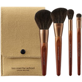 Too Cool for School Artist Vegan Brush Kit Eco Pouch Set Mixed Colors 1 Set / 투쿨포스쿨 아티스트 비건 브러쉬 키트 에코 파우치 세트 혼합색상 1세트