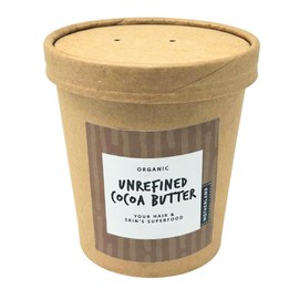 Motherland Organics Unrefined African Cocoa Butter Moisturiser for Body & Face 200G, Pure Raw Organic Cacao Skin Food Used to Make Lip Balm & Lotion