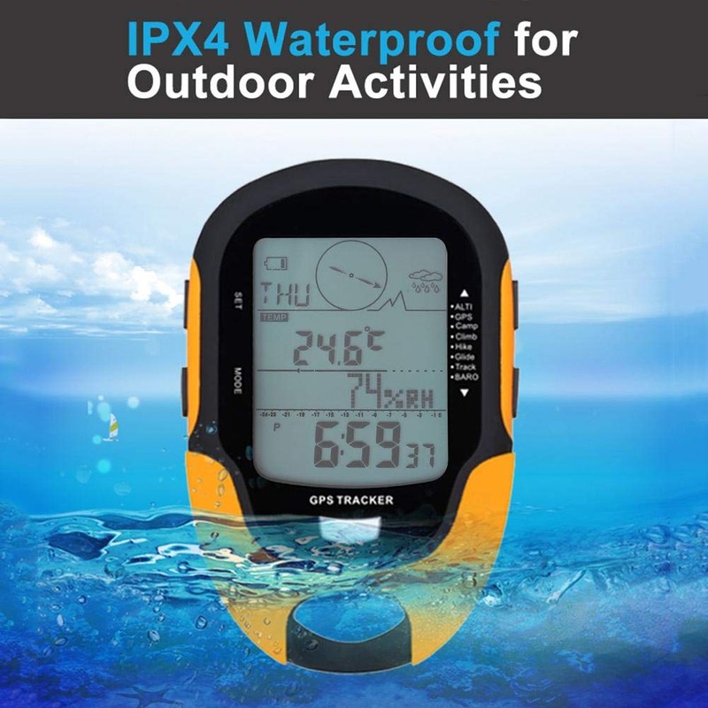 Wakects Digital Altimeter Barometer Digital Multifunction GPS Altimeter Barometer Compass
