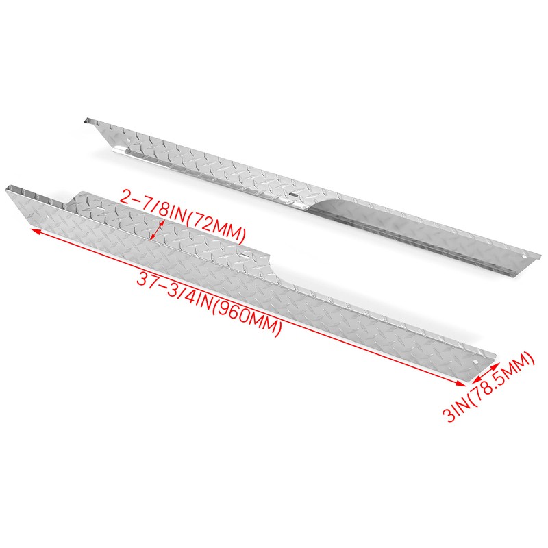 Kojem Silver Rocker Panel Diamond Compatible with 1994-2013 EZGO TXT