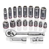 Kobalt 573348 19-Piece 3/8-Inch Drive Mechanic's Tool Set with Hard