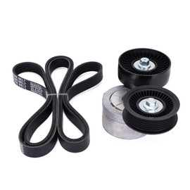 WINBEST 6PK2220 38167 Serpentine Belt Component Kit Fit for Jeep 2002-2003 Liberty 3.7L, for Jeep 1999-2003 Grand Cherokee 4.7L