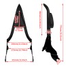 HDBUBALUS 22" Black Detachable Passenger Backrest Sissy Bar For Harley
