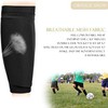 Black Football Shin Pads Guard Holder,Breathable Football Shin Guards Soccer