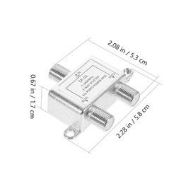 OSALADI Cable Splitter for Tv and Satellite Splitter for Dual Device Connection Easy Installation Compatible and Systems