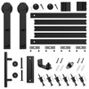 SMARTSTANDARD 6.8 FT Heavy Duty Sturdy Sliding Barn Door Hardware