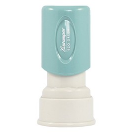 11421 Xstamper Star Pre Inked Rubber Stamp, 5/8" Diameter Impression Size, Light Blue