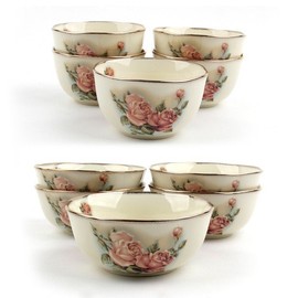 PG Queen Rose Family Set Air Treats 10P / 피지에스 퀸로즈 패밀리세트 공기대접 10P