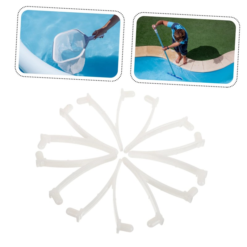 Kisangel 24pcs Clips for Pool Cleaning Attachments Replacement for Skimmer