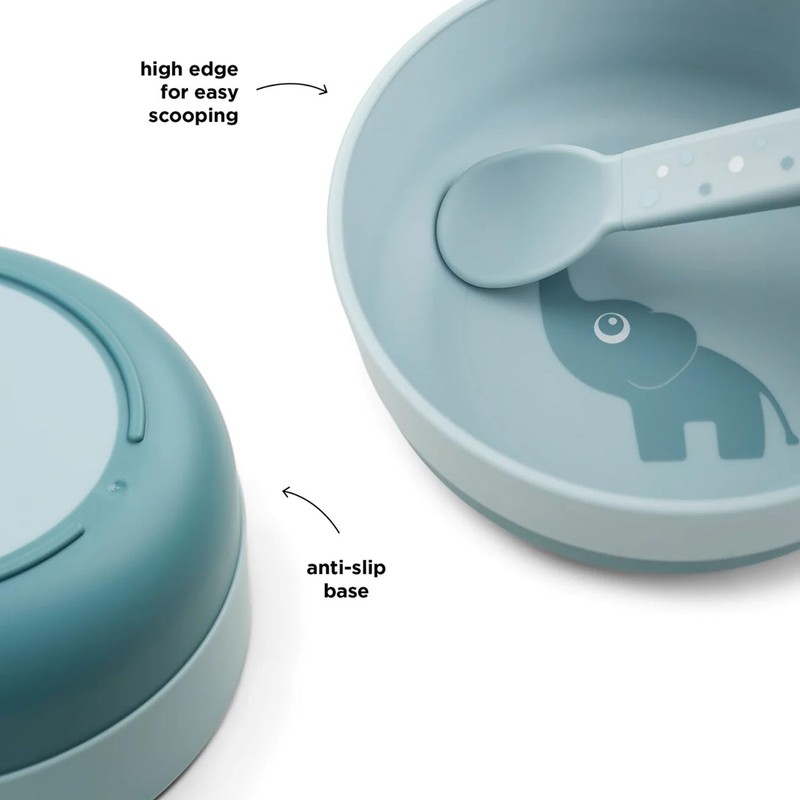 Done by Deer Foodie Elphee Bowl, Blue, Diameter 12.5 x