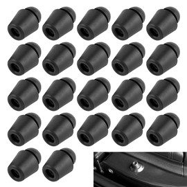 panthra 22 Car Door Bumper Shock Absorbers, Car Door Strike Protector, Shock Absorption, Noise Reduction, Quiet and Comfortable Driving Experience, Suitable for Most Cars (Black)