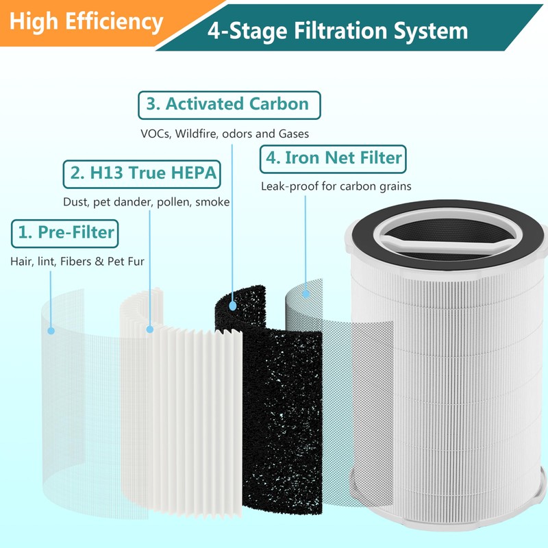 Lhari P200S/P200 Pro Filter Replacement, Compatible with G200S/G200 and P200S
