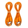 Kurrent Electric (2) Pack of Orange 3.5mm MONO TS Cables