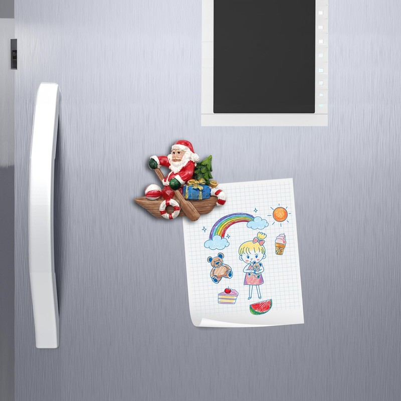 3D Fridge Magnet, Christmas Magnet, Decorative Santa Claus, Perfect for