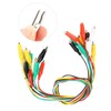 Crocodile Clip Cable, 10pcs 50cm Dual Ended Alligator Clips Test