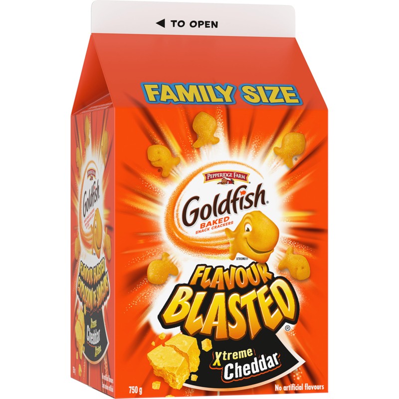 Pepperidge Farm Goldfish Flavour Blasted Xtreme Cheddar Crackers, 750g/26.5 oz.,