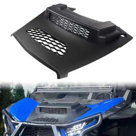 CUSAUTV Sport Hood Scoop for Teryx KRX 1000, Black Air Intake Kit with Mesh Grille Compatible with Kawasaki Teryx KRX KRX4 1000 2020-2025 Accessories Hood Cover