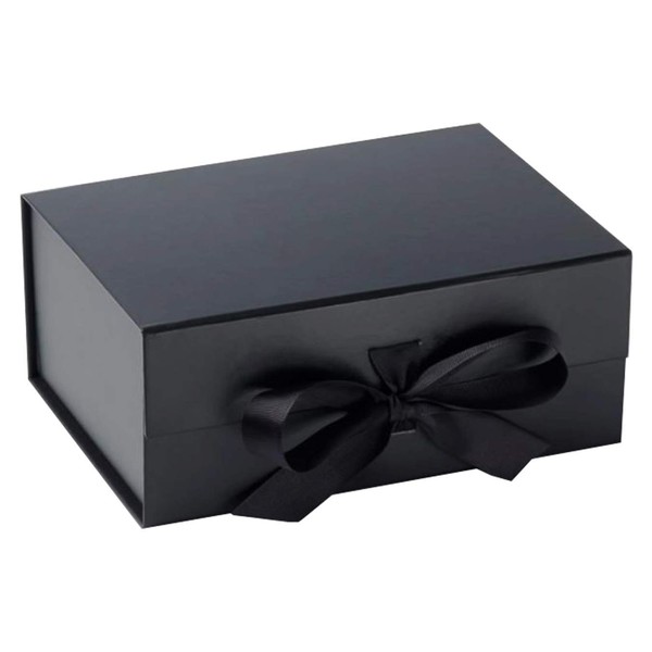 Luxury Presentation Black Gift Box with Ribbon Gift Box for