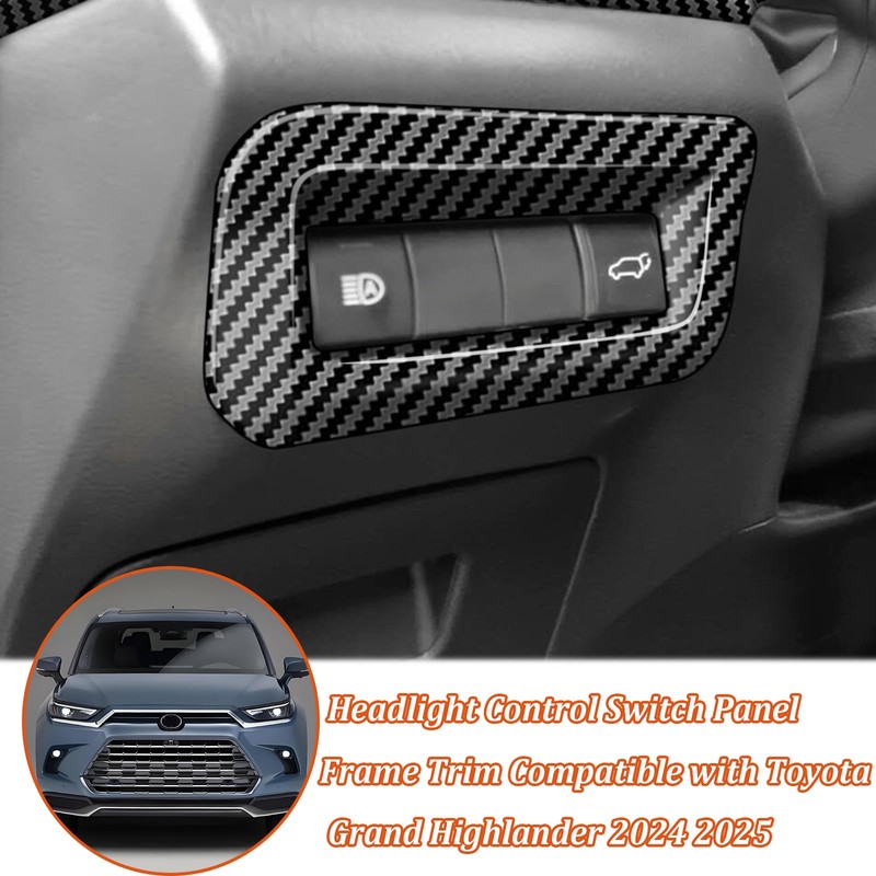 Headlight Control Switch Panel Frame Trim Compatible with Toyota Grand