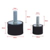 Keenso 4 Pieces Rubber Buffer M8 M6 Rubber Vibration Insulation