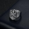 Knight Templar Ring, Crusader Shield Ring for Men, Medieval Knight