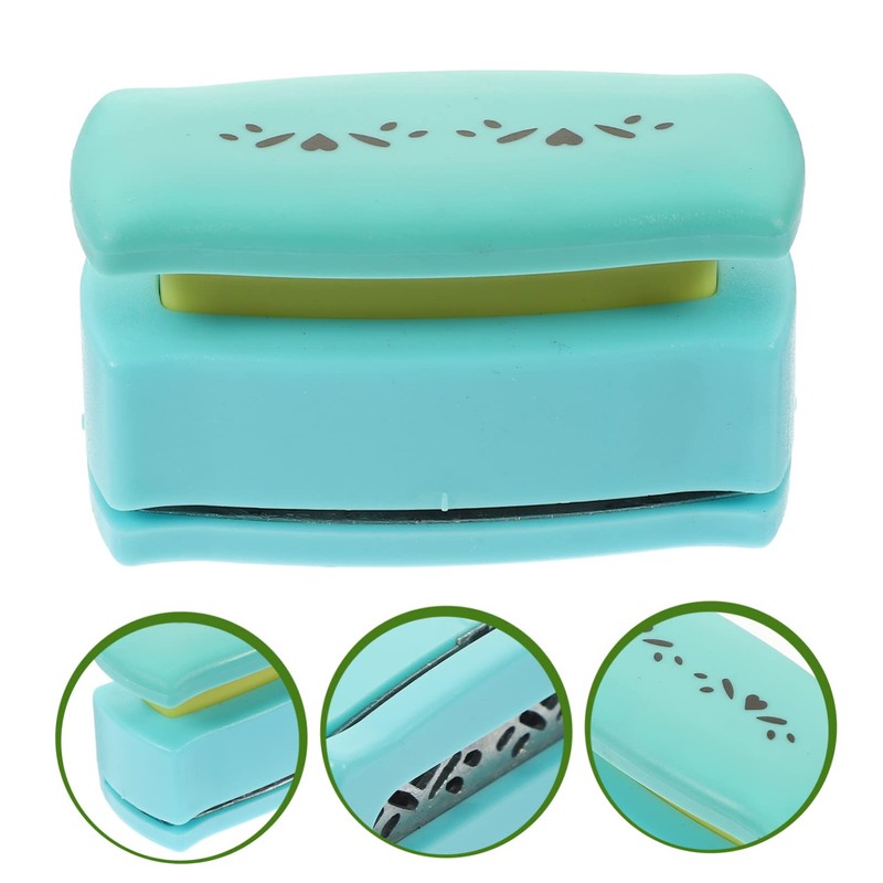 TEHAUX 2pcs Photo Scrapbook Punch Handheld Hole Puncher Punch Album