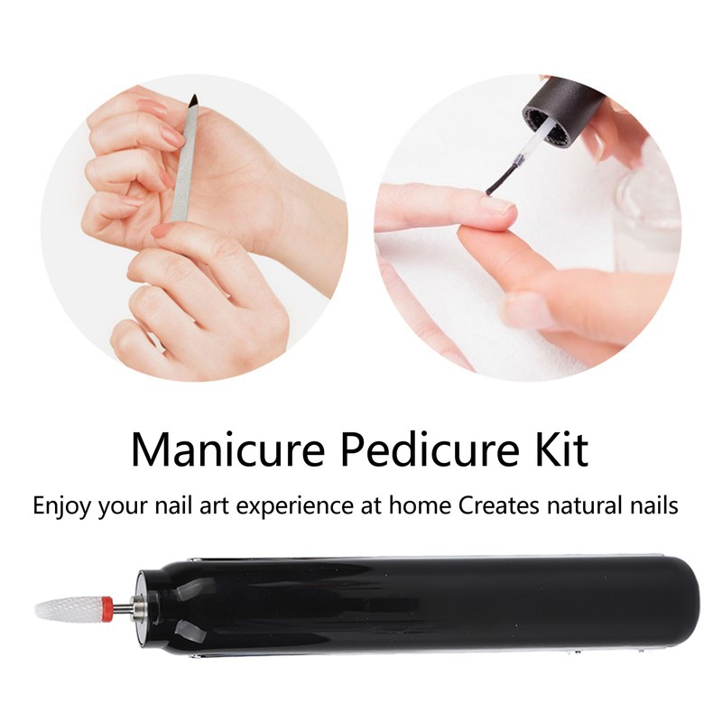 Nail Drill Machine USB Charging 3 Speeds Portable Electric Nail